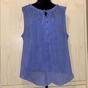 Liz Claiborne Key Hole Sheer Tunic with Camisole
